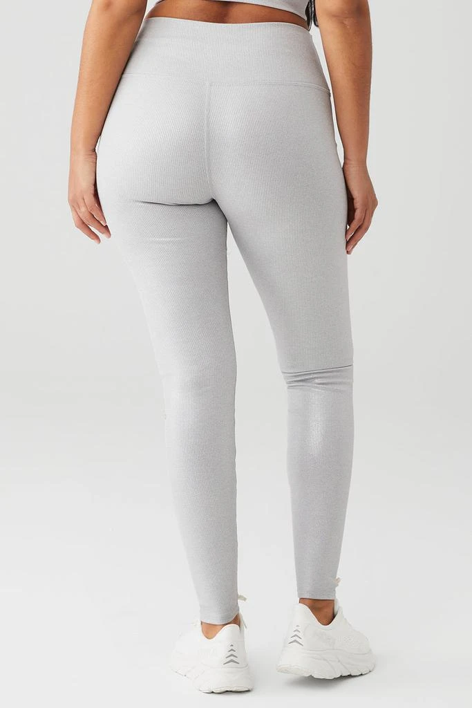 Alosoft Ribbed High-Waist Shimmer Legging - Light Grey Iridescent 商品