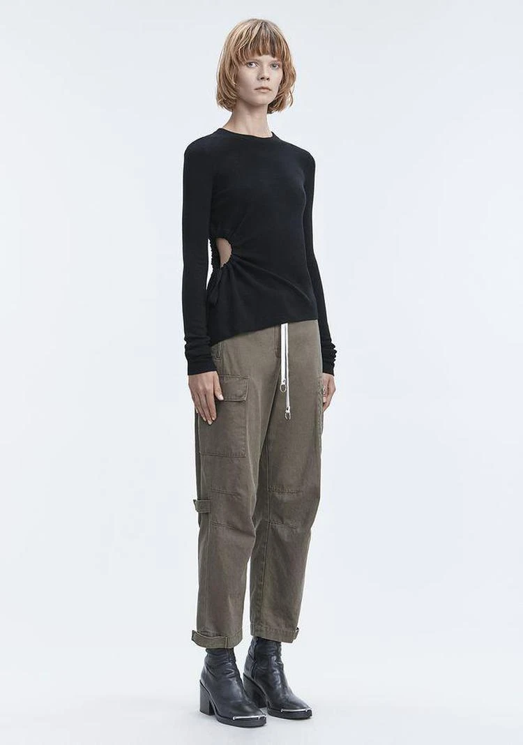 商品Alexander Wang|RUCHED CUTOUT SWEATER,价格¥1054,第1张图片