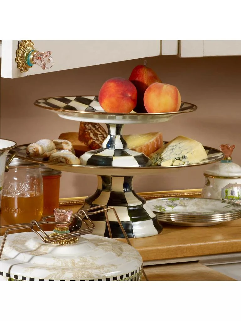 商品MacKenzie-Childs|Courtly Check Pedestal Platter,价格¥1117,第5张图片详细描述
