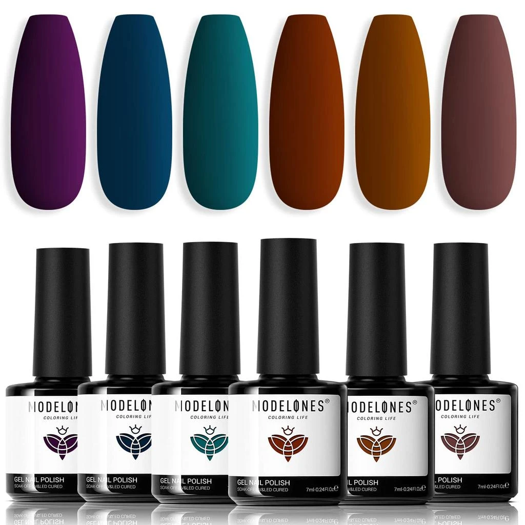 6 Shades Gel Nail Polish Set Collection 商品