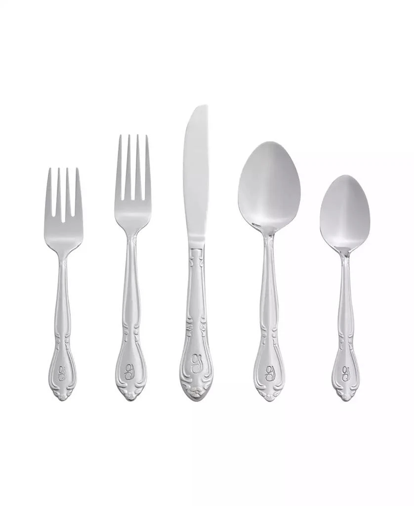 商品RiverRidge Home|Riverridge Rose 46 Piece Monogrammed Flatware Set - G, Service for 8,价格¥898,第1张图片