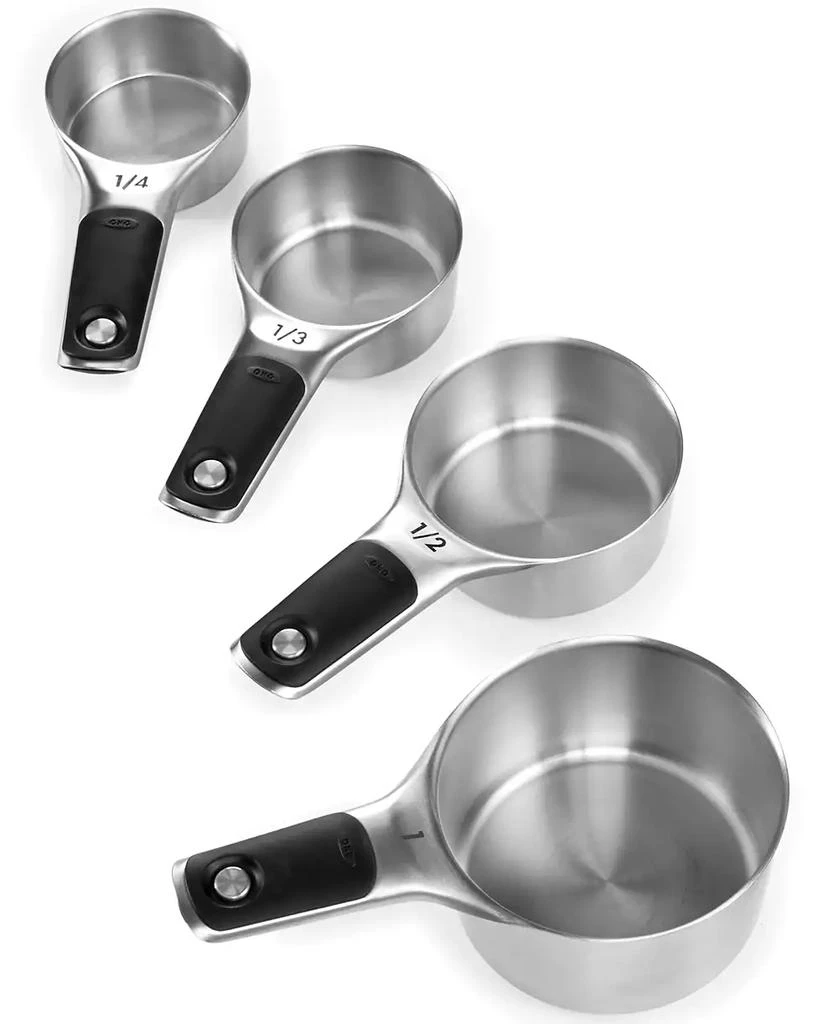 商品OXO|Good Grips Set of 4 Stainless Steel Magnetic Measuring Cups,价格¥171,第1张图片