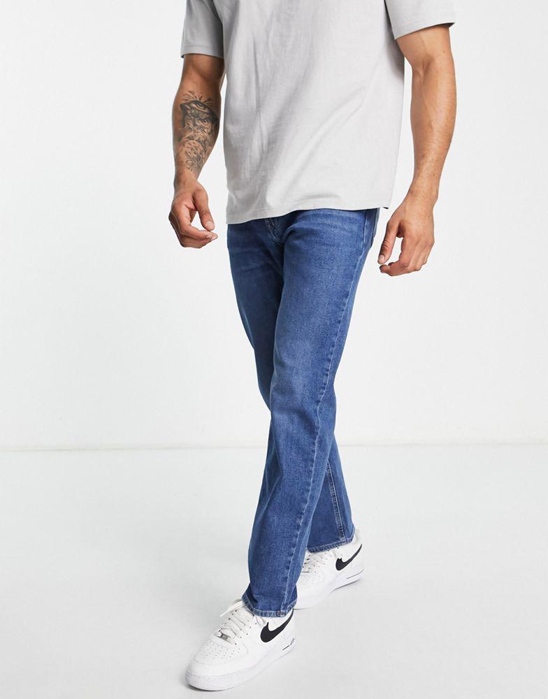 Lee West relaxed fit jean in mid blue商品第1张图片规格展示