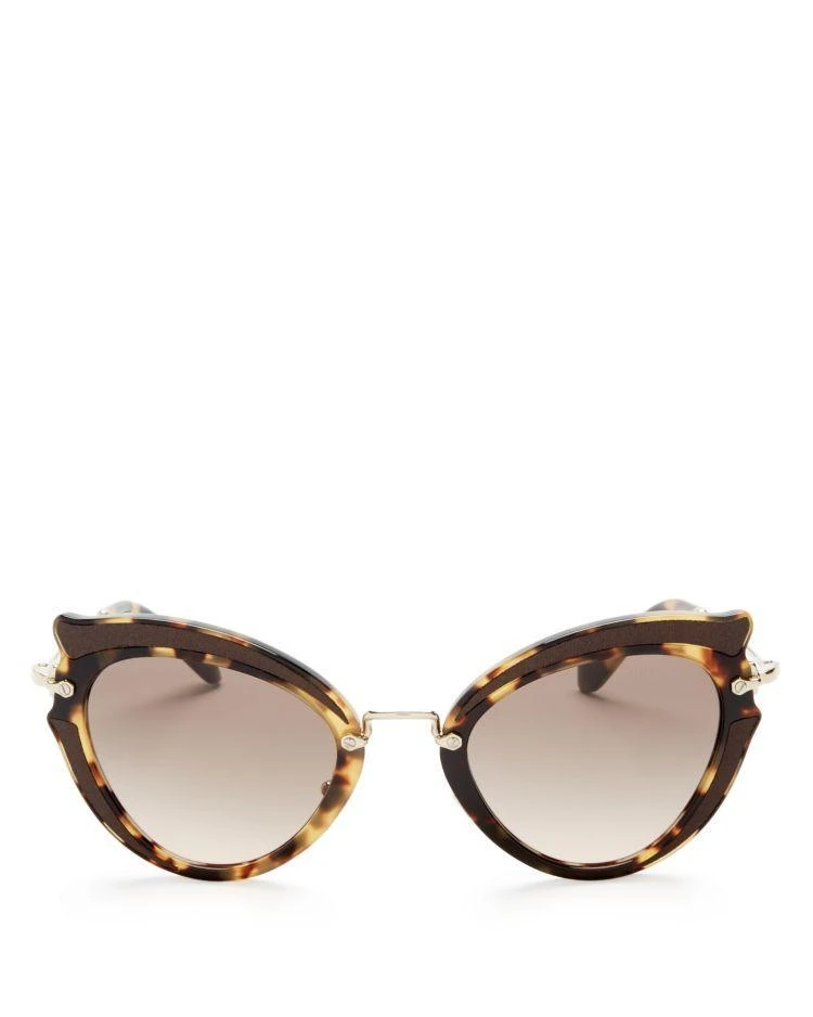 商品Miu Miu|猫眼墨镜, 42mm,价格¥3557,第1张图片