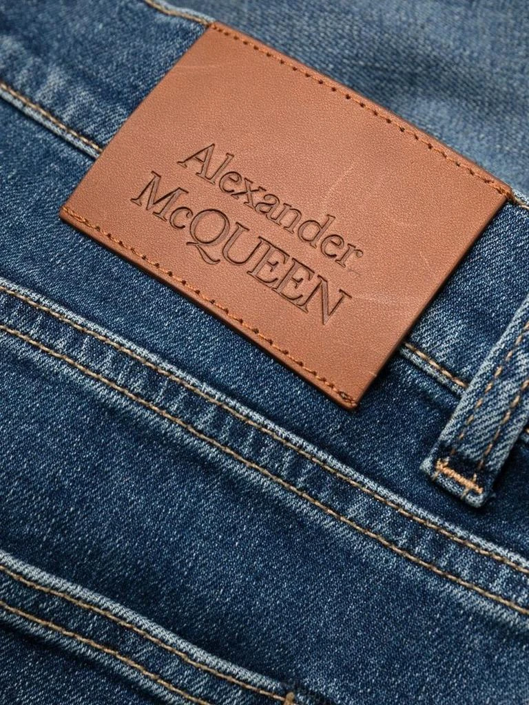 商品Alexander McQueen|ALEXANDER MCQUEEN Cotton denim jeans,价格¥3091,第2张图片详细描述