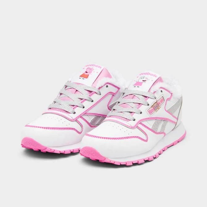 商品Reebok|Girls' Little Kids' Reebok Peppa Pig Classic Leather Casual Shoes,价格¥186,第2张图片详细描述