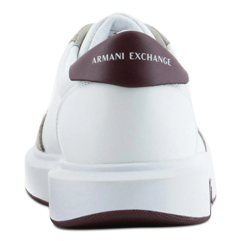 商品Armani Exchange|Men's Suede Logo Detail Sneakers,价格¥1468,第2张图片详细描述