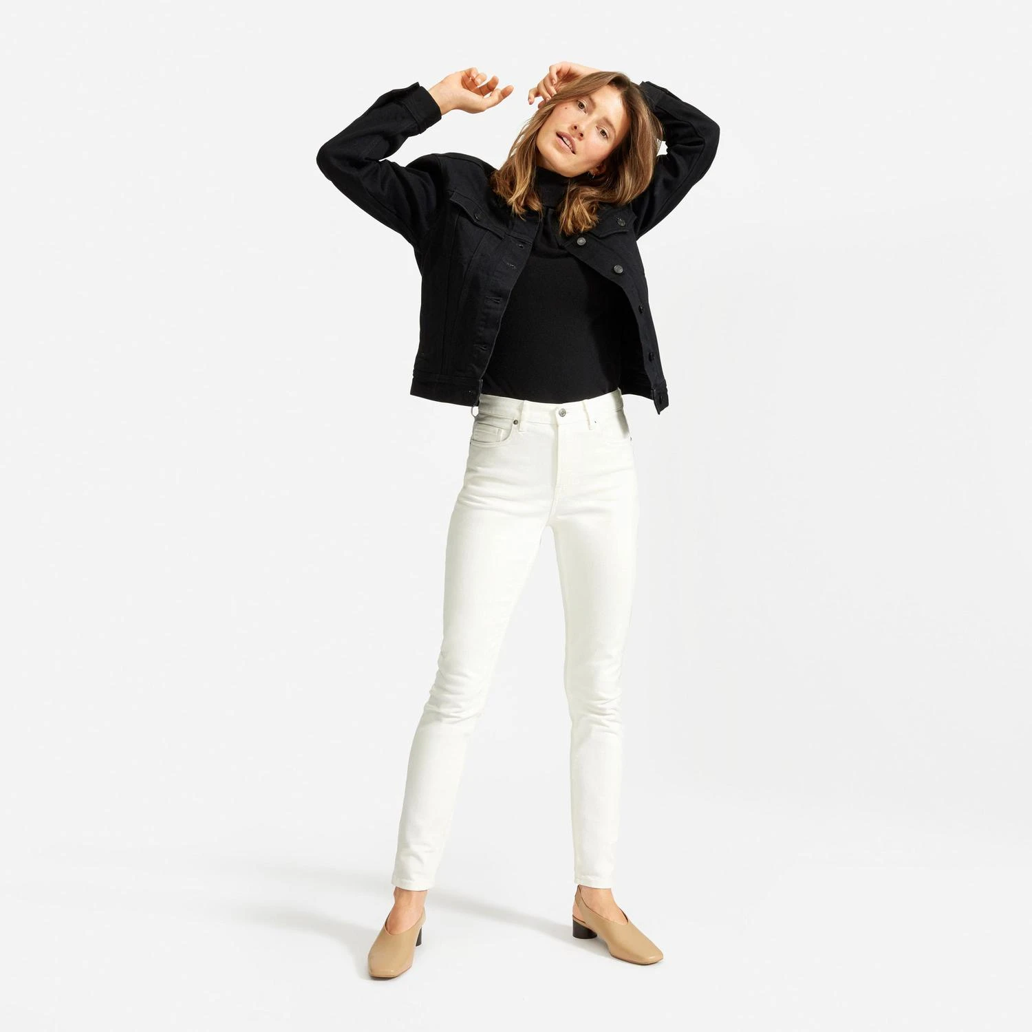 商品Everlane|高腰贴身牛仔裤,价格¥504,第1张图片