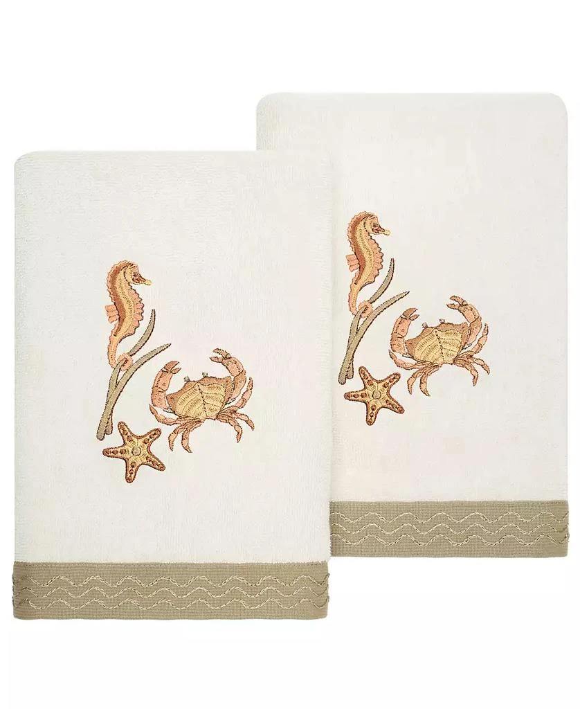 商品Linum Home Textiles|Turkish Cotton Aaron Embellished 2-Pc. Bath Towel Set,价格¥368,第1张图片