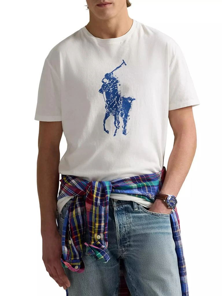 商品Ralph Lauren|Classic-Fit Big Pony Jersey T-Shirt,价格¥486,第3张图片详细描述