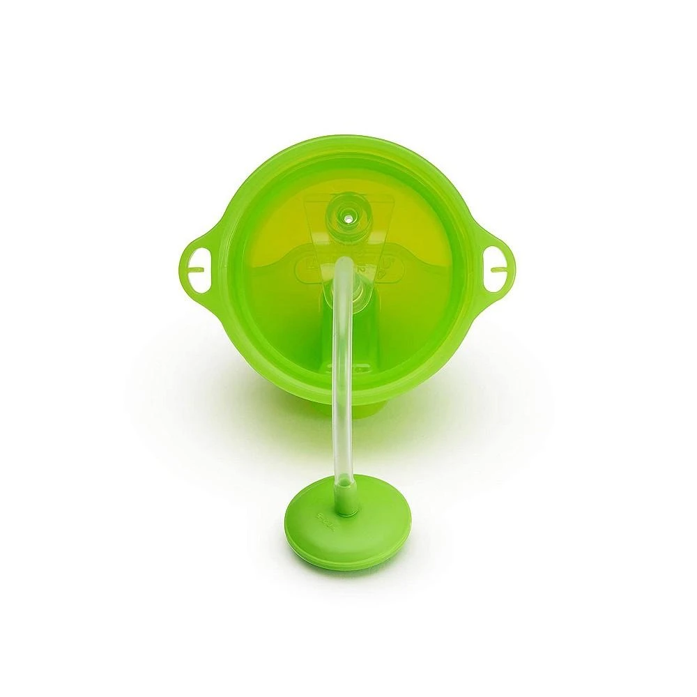 商品Munchkin|Any Angle Click Lock Weighted Straw Trainer Cup, Green, 10oz,价格¥112,第3张图片详细描述