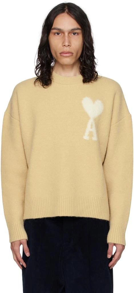 商品AMI|Beige Ami de Cœur Sweater,价格¥5163,第1张图片