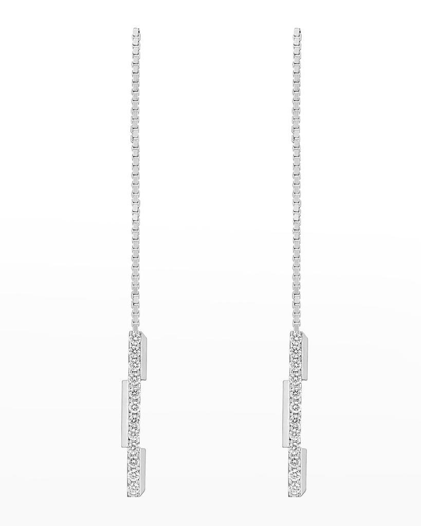 商品Gucci|Link to Love Earrings in White Gold and Diamonds,价格¥21261,第1张图片