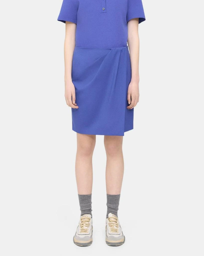 商品Theory|Wrap Skirt in Wool Gabardine,价格¥711,第1张图片