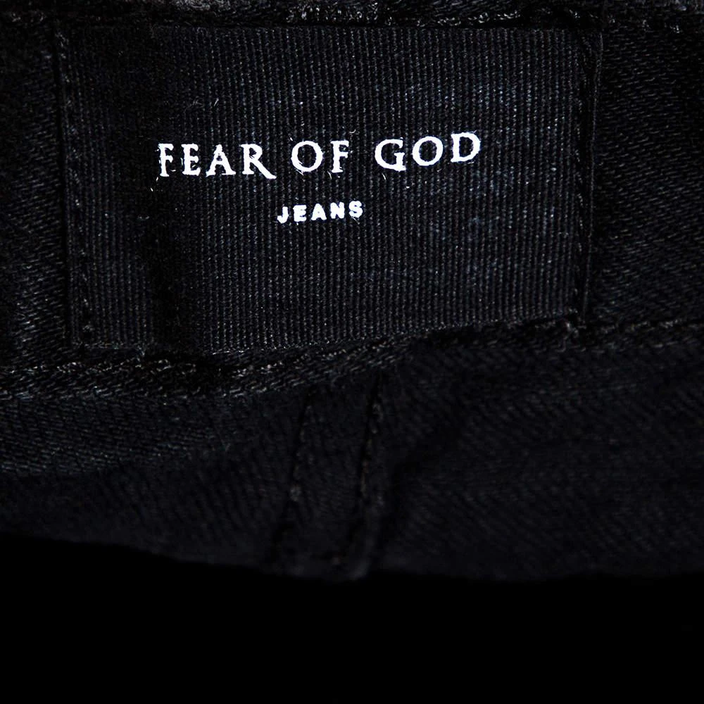 商品[二手商品] Fear of god|Fear of God Fifth Collection Black Denim Selvedge Painters Jeans M,价格¥2666,第5张图片详细描述