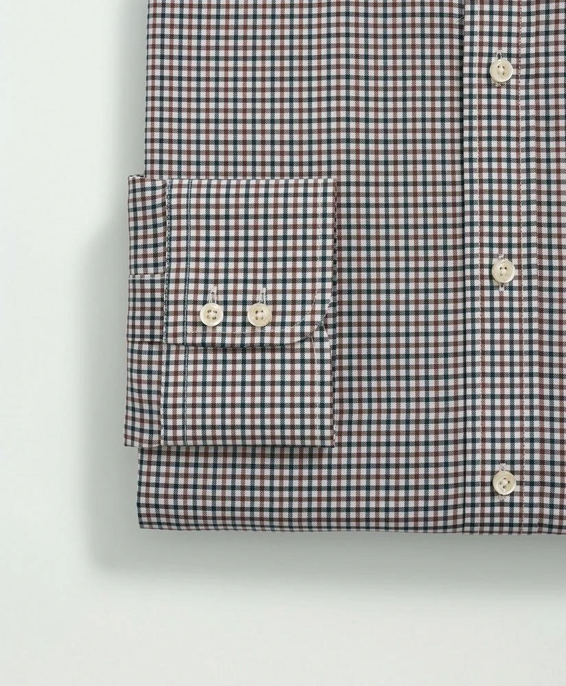 商品Brooks Brothers|Brooks Brothers X Thomas Mason® Cotton Twill Londoner Collar, Checked Dress Shirt,价格¥782,第4张图片详细描述