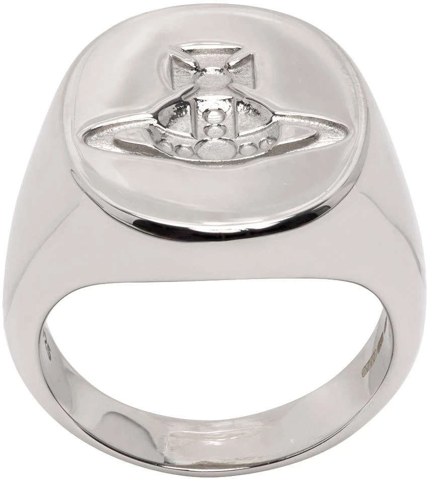 商品Vivienne Westwood|Silver Engraved Ring,价格¥1375,第1张图片