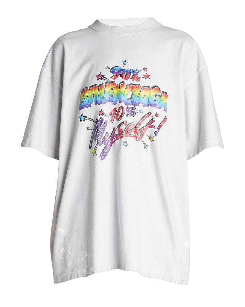 商品Balenciaga|Logo Typographic Oversized Vintage T-Shirt,价格¥1539,第4张图片详细描述