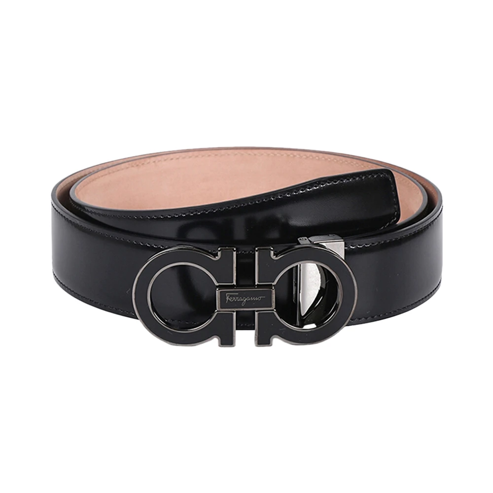 商品[国内直发] Salvatore Ferragamo|SALVATORE FERRAGAMO 黑色男士腰带 67-9750-671502,价格¥2660,第1张图片