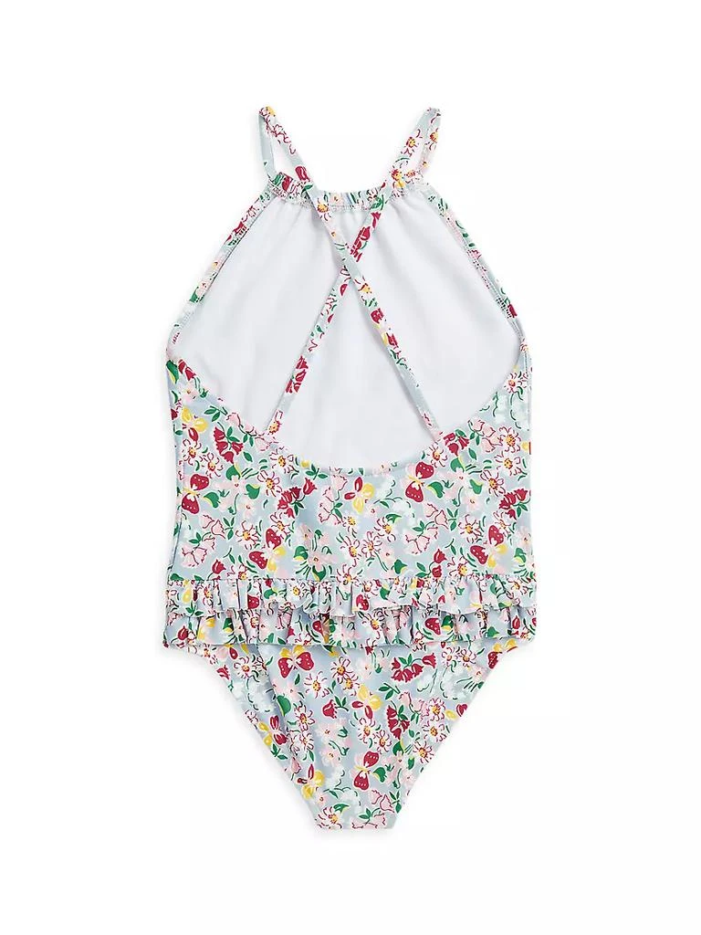 商品Ralph Lauren|Little Girl's Floral Halterneck One-Piece Swimsuit,价格¥559,第2张图片详细描述