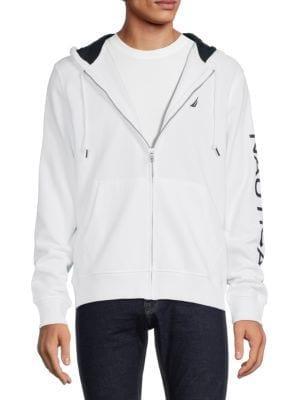 商品Nautica|Logo Zip Up Hoodie,价格¥287,第6张图片详细描述