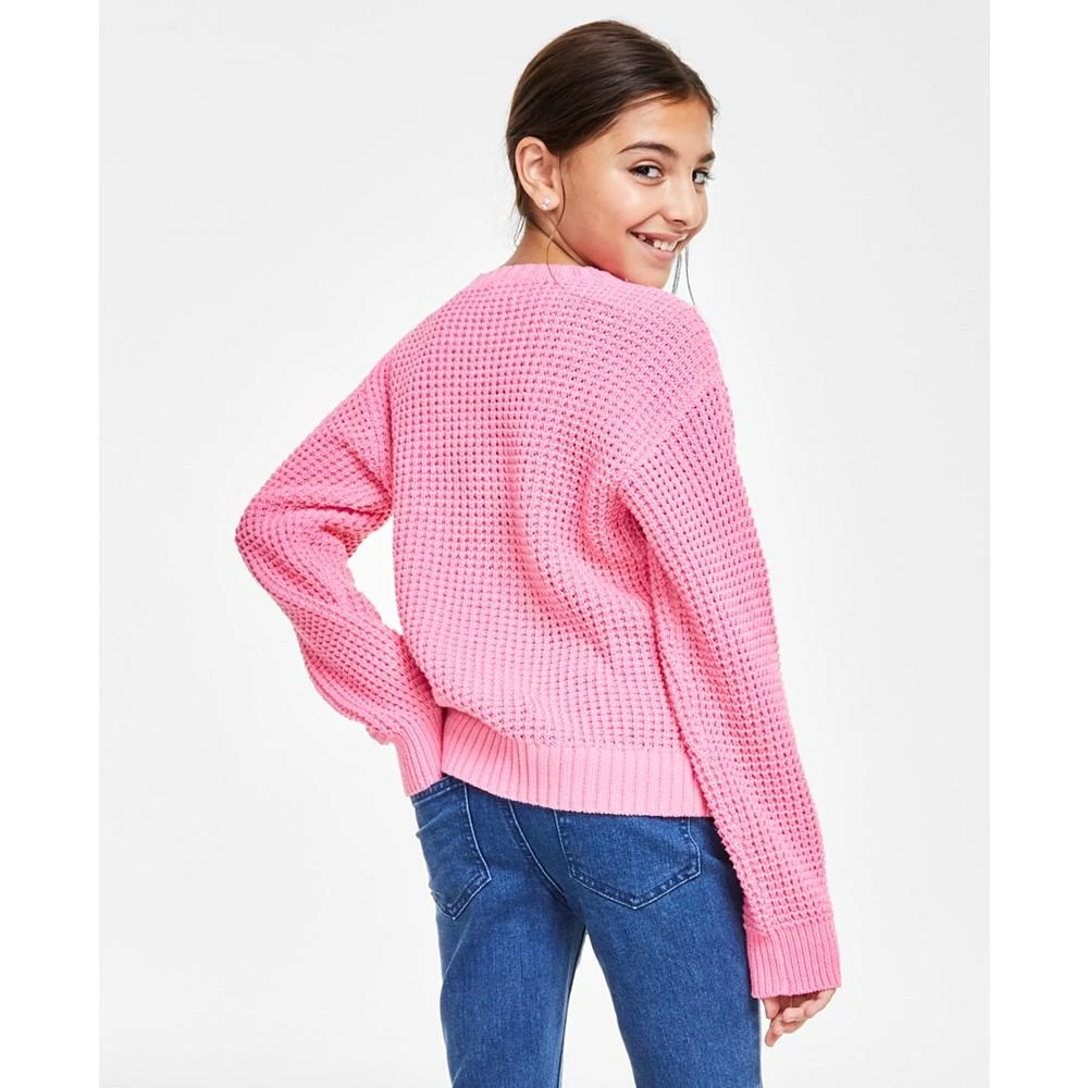 商品Epic Threads|Big Girls Textured-Knit Crewneck Sweater, Created for Macy's,价格¥72,第2张图片详细描述