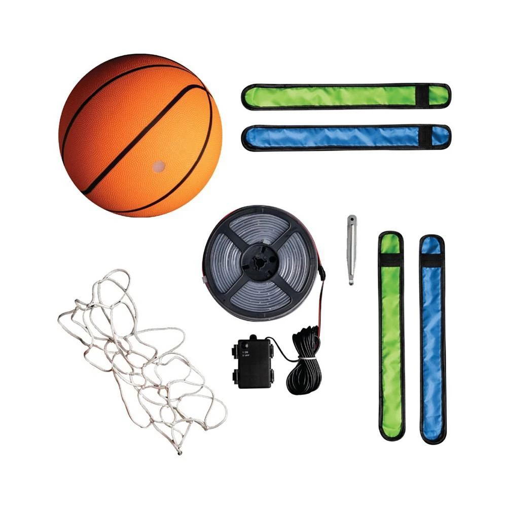 商品Black Series|Night Glow Basketball Set, LED Light-Up Ball Net and Wristbands,价格¥359,第2张图片详细描述