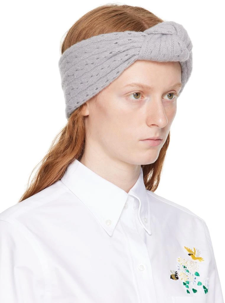 商品Thom Browne|Gray Knot Headband,价格¥2713,第2张图片详细描述