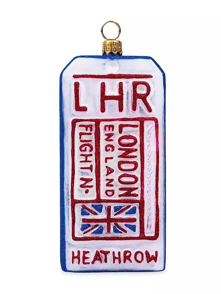Joy To The World JTW London Luggage Tag Ornament 1