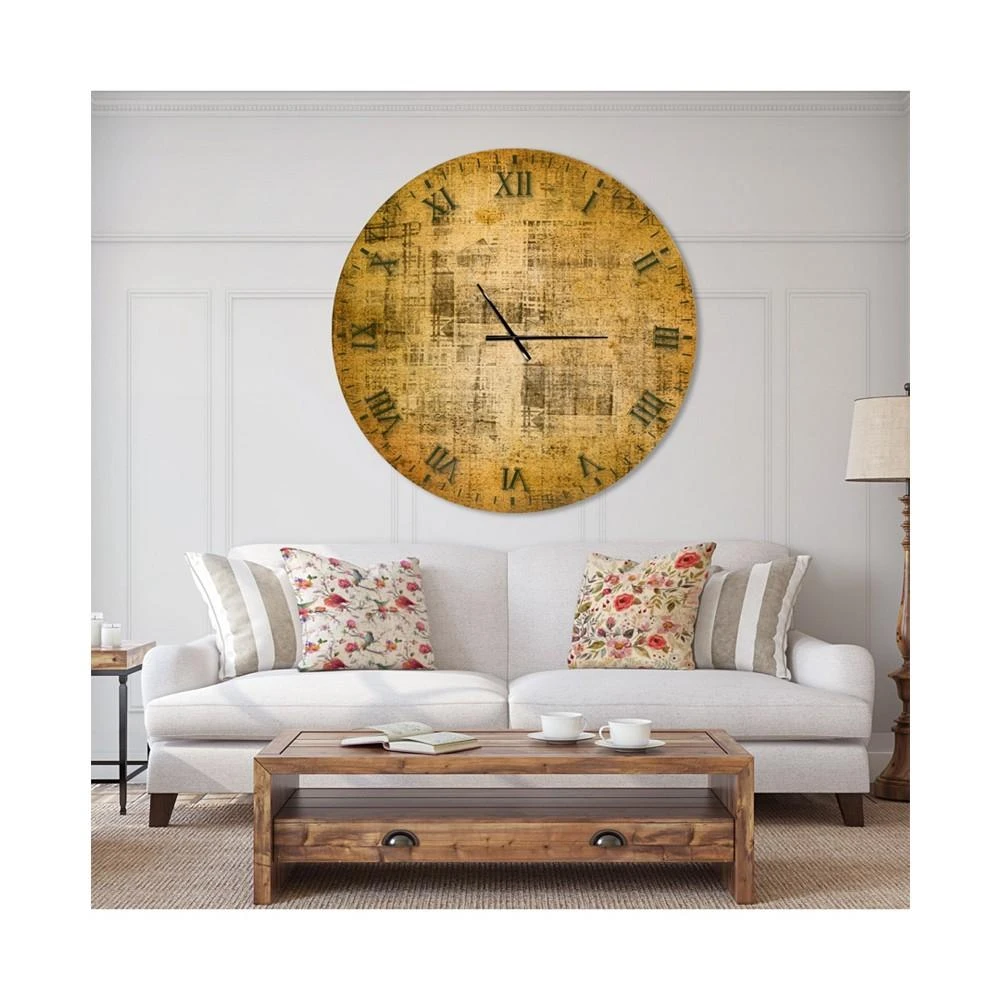 商品Design Art|Designart Oversized Rustic Round Metal Wall Clock - 36 x 36,价格¥2467,第2张图片详细描述