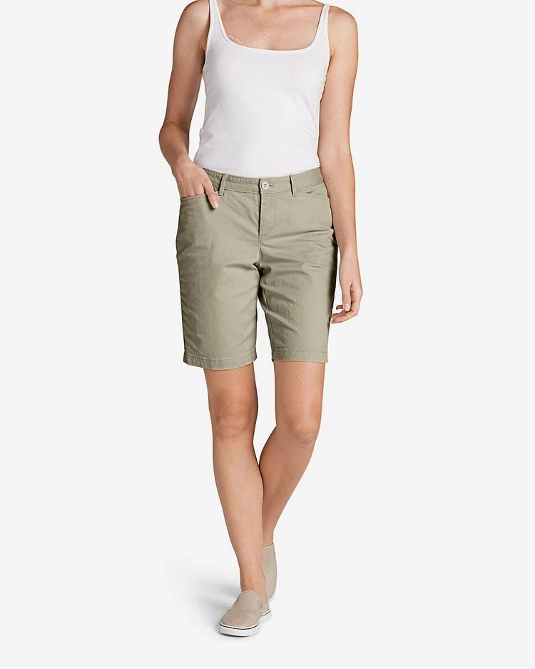 商品Eddie Bauer|女士Women's Legend Wash Curvy Stretch Shorts - 10",价格¥224-¥335,第1张图片