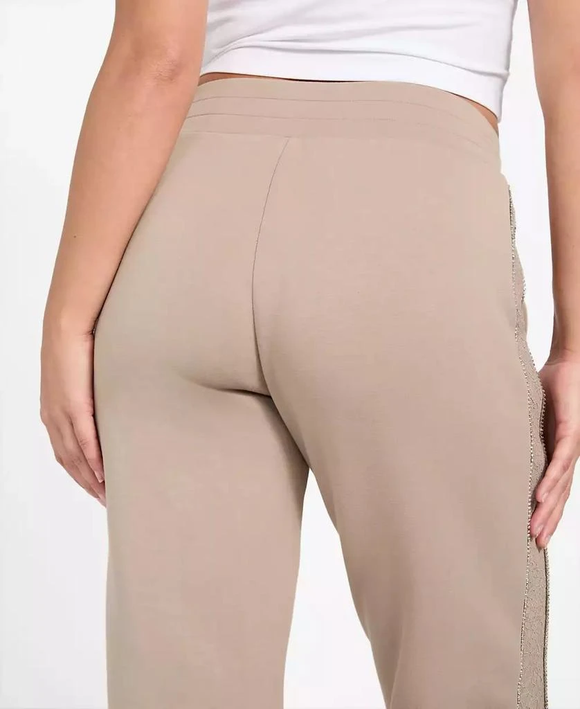 商品GUESS|Women's Victoire Side Lace Detail Embellished Joggers,价格¥556,第4张图片详细描述