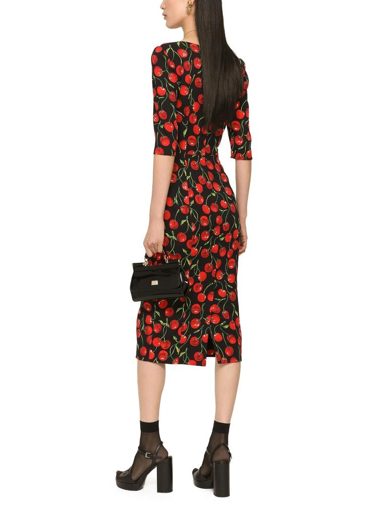 商品Dolce & Gabbana|查米尤斯绸缎过膝连衣裙,价格¥18983,第3张图片详细描述
