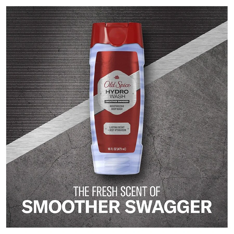 商品Old Spice|Men's Body Wash Moisturizing Hydro Wash Smoother Swagger,价格¥53,第2张图片详细描述