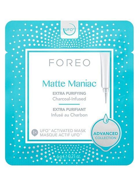 商品Foreo|Matte Manic Extra Purifying Charcoal-Infused 6-Piece Sheet Mask Set,价格¥163,第1张图片