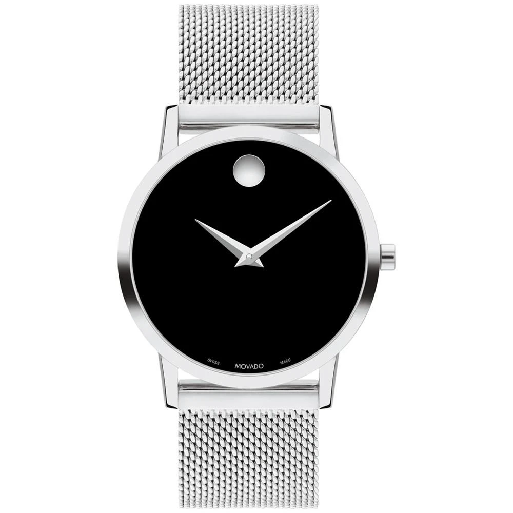 商品Movado|Women's Museum Classic Swiss Quartz Silver-Tone Stainless Steel Bracelet Watch 33mm,价格¥4705,第1张图片
