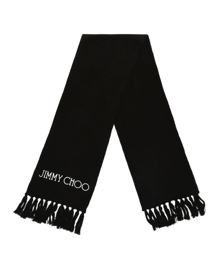 商品Jimmy Choo|Wool Logo Printed Scarf,价格¥1893,第2张图片详细描述