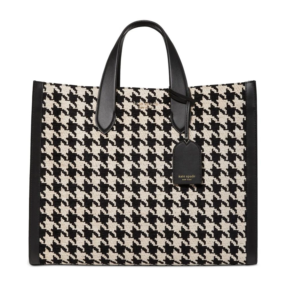 商品Kate Spade|Manhattan Houndstooth Chenille Large Tote,价格¥3440,第1张图片