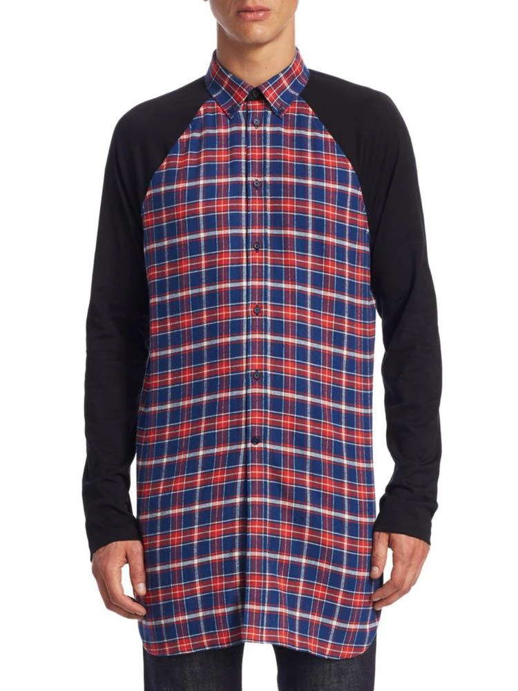 商品Givenchy|Checkered Cotton Button-Down Shirt,价格¥3297,第1张图片