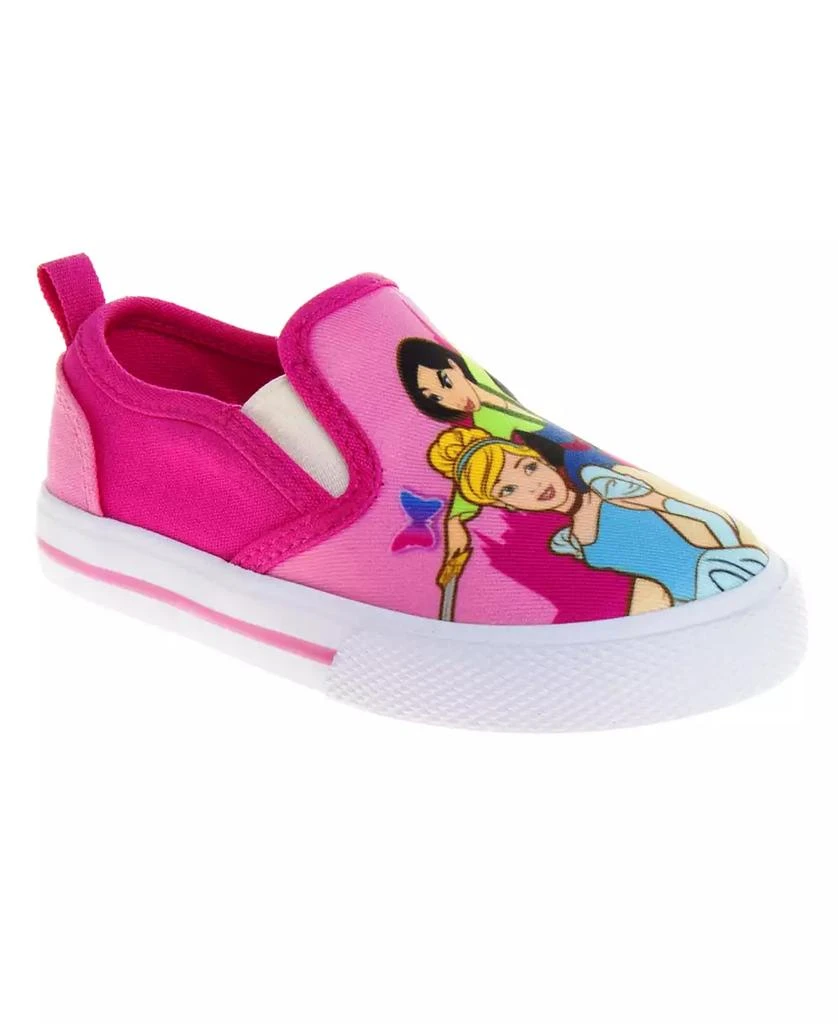 商品Disney|Little Girls Princess Slip On Canvas Sneakers,价格¥262,第1张图片