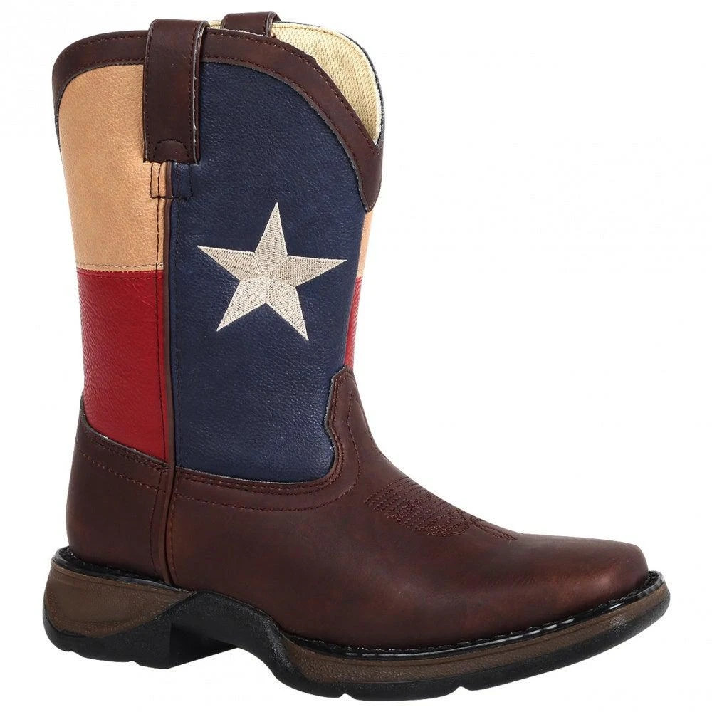 商品Durango|Texas Flag Wellington Square Toe Boot (Little Kid-Big Kid),价格¥591,第1张图片详细描述