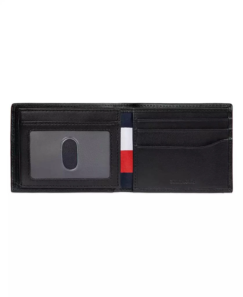 商品Tommy Hilfiger|Men's RFID Stripe Embossed Bifold Traveler Wallet,价格¥177,第4张图片详细描述