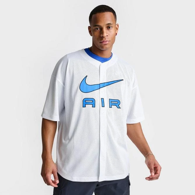 商品NIKE|Men's Nike Air Logo Baseball Top,价格¥150,第3张图片详细描述