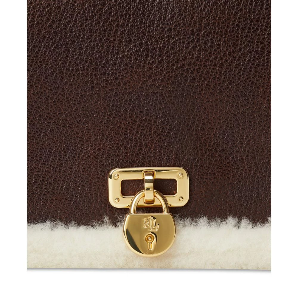 商品Ralph Lauren|Waxed Leather Small Tanner Shoulder Bag,价格¥1161,第4张图片详细描述