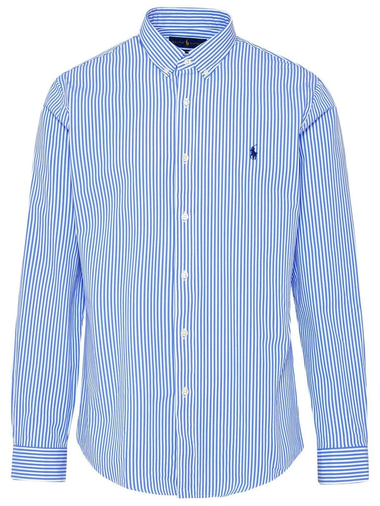 商品Ralph Lauren|Polo Ralph Lauren Logo Embroidered Striped Shirt,价格¥822,第1张图片