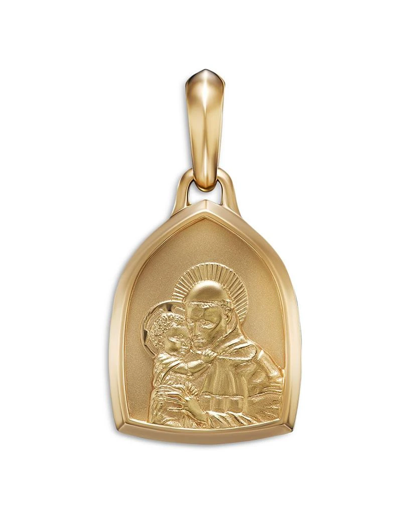 18K Yellow Gold Amulets St. Anthony Pendant 商品