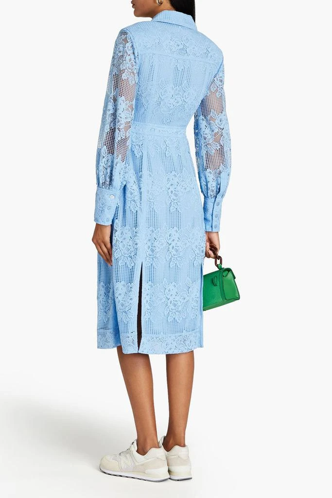 商品Ganni|Corded lace and crochet midi wrap dress,价格¥798,第3张图片详细描述