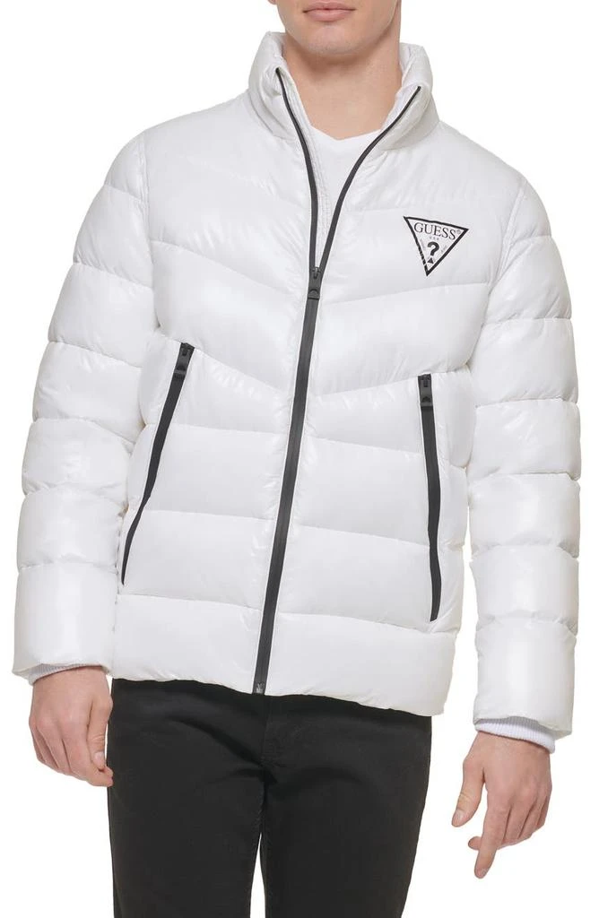 商品GUESS|Chevron Water Resistant Puffer Jacket,价格¥369,第1张图片