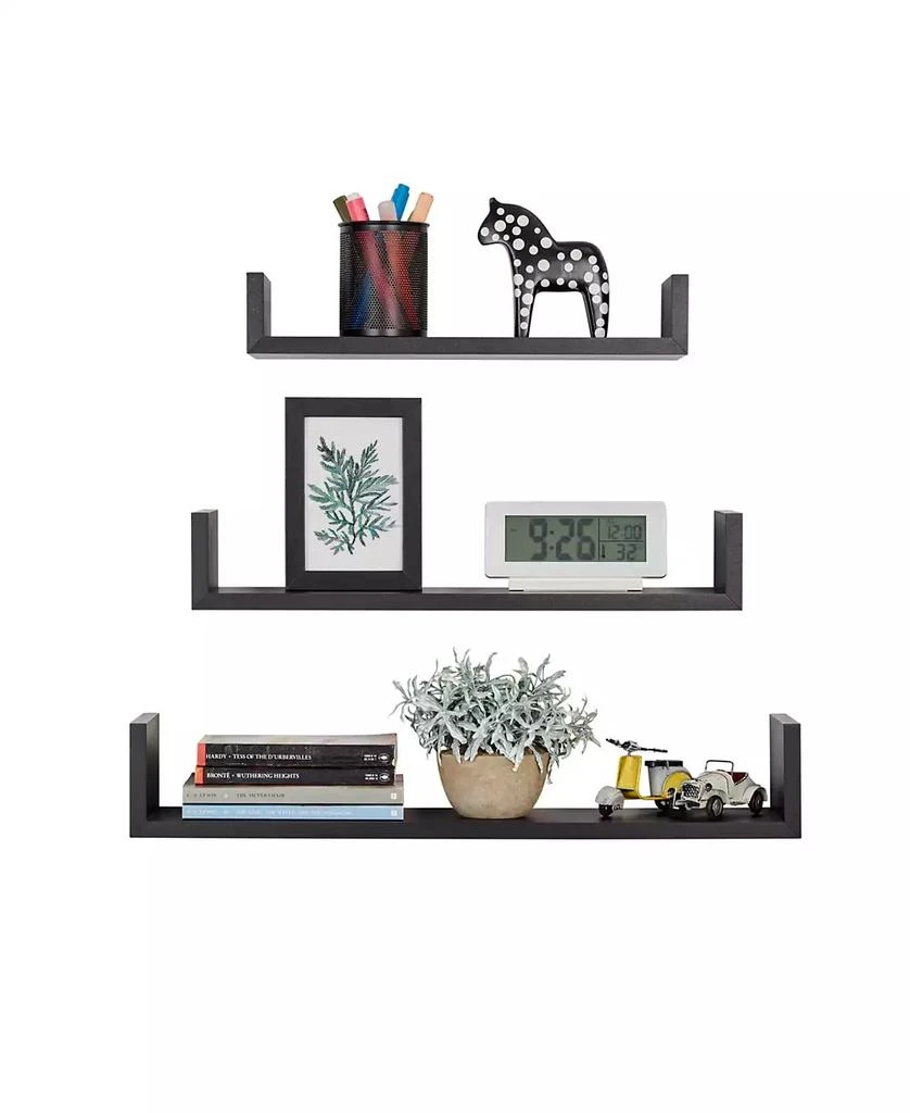 商品Danya B|Aalto U-Shaped Floating Wall Shelves, Set of 3,价格¥260,第2张图片详细描述