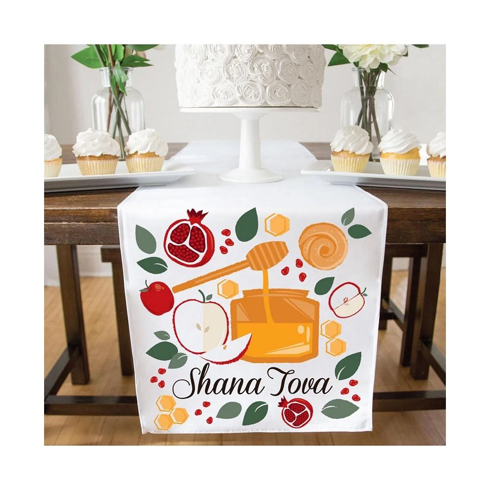 商品Big Dot of Happiness|Rosh Hashanah - New Year Party Dining Decor Cloth Table Runner 13 x 70 in,价格¥201,第3张图片详细描述